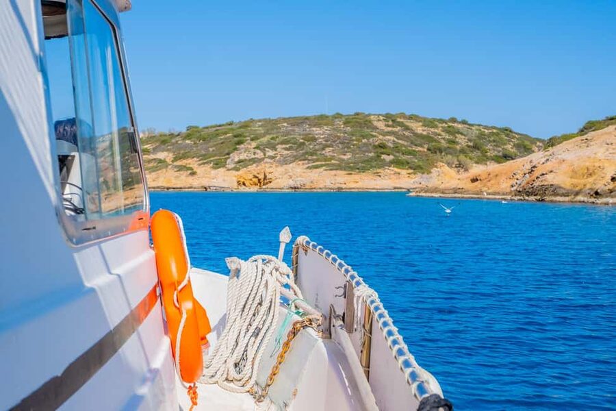 Fishing Trips Agios Nikolaos - The boat ride toward Mirabello Bay
