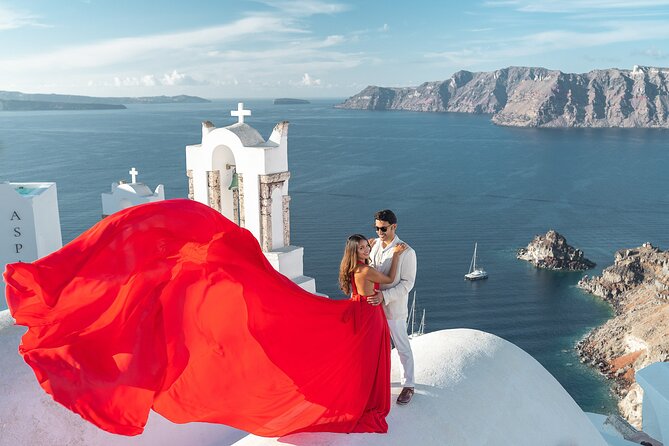 Flying Dress Photo © Photoshoot in Santorini: Express Package - Selecting a Gown Before You Arrive