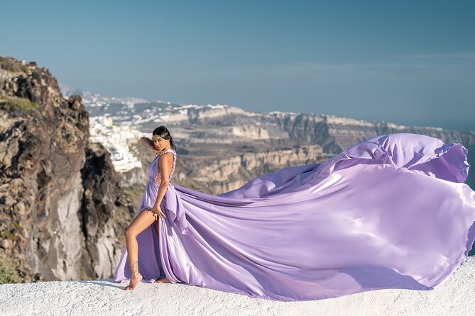 Flying Dress Photo © Photoshoot in Santorini: Express Package - What Happens During the 30-Minute Shoot