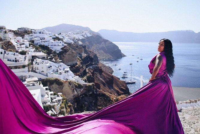 Flying Dress Santorini Photoshoot - Why this Santorini photo session appeals