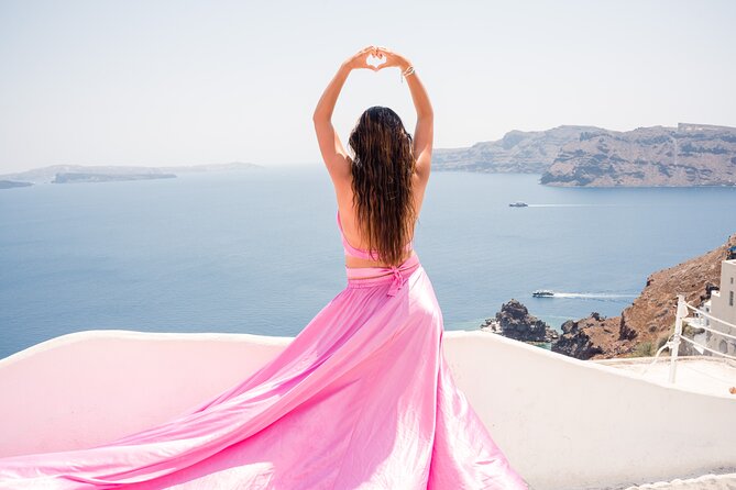 Flying Dress Santorini Photoshoot - What the 50 edited photos are worth