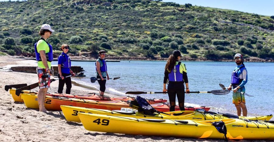 From Athens: Cape Sounion Guided Kayaking Tour with Lunch - Paddling beneath the cliffs and caves