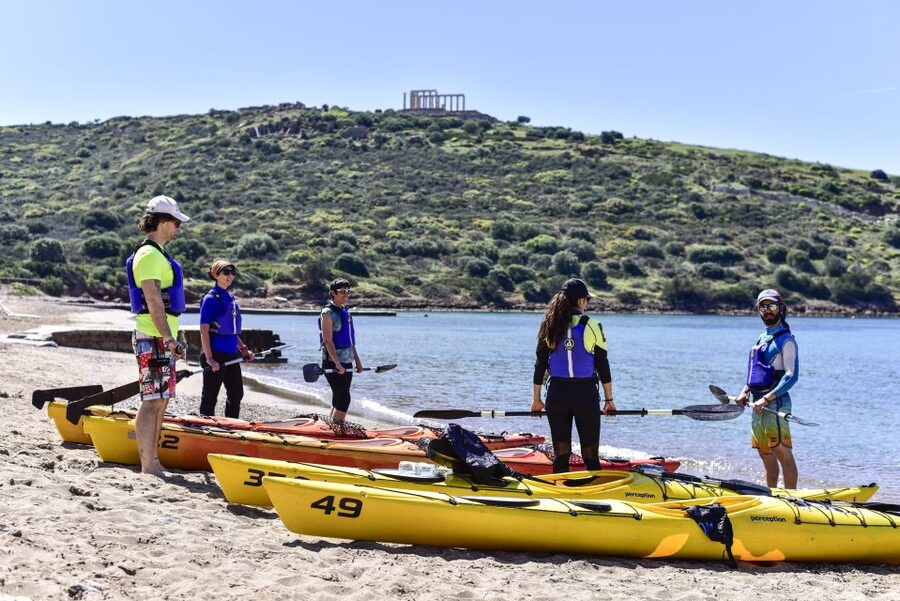 From Athens: Cape Sounion Guided Kayaking Tour with Lunch - The sunset timing and return to Athens