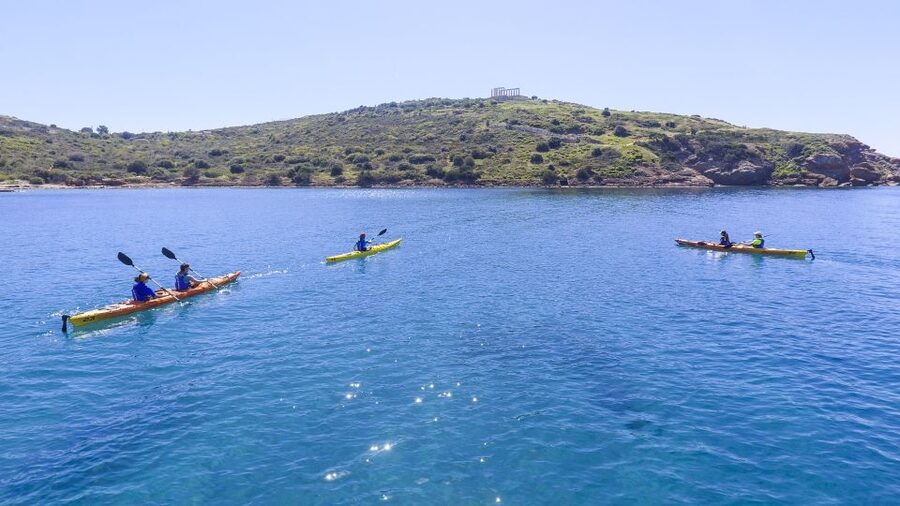 From Athens: Cape Sounion Guided Kayaking Tour with Lunch - Pickup from Athens and the trip to the coast