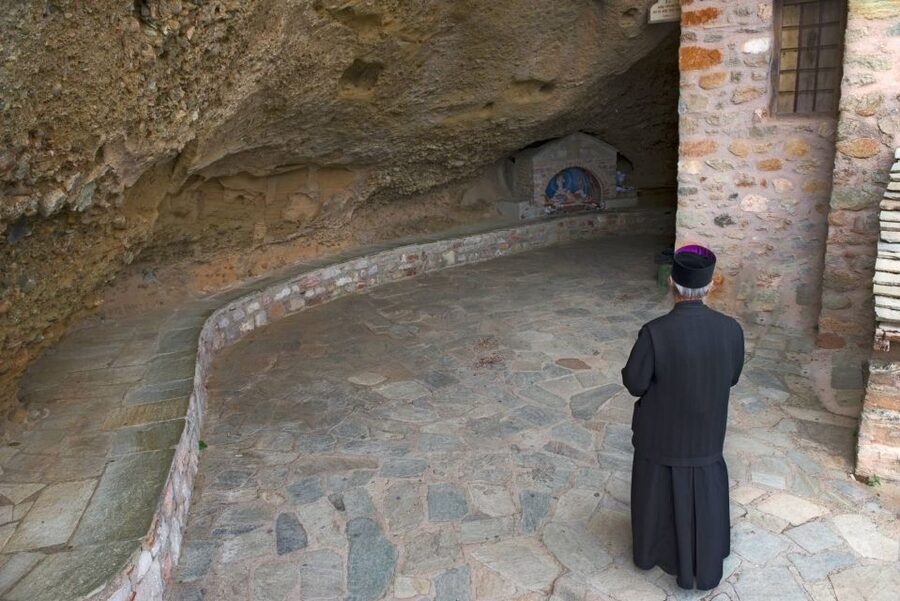 From Athens: Meteora Monasteries and Hermit Caves Tour - Inside three monasteries