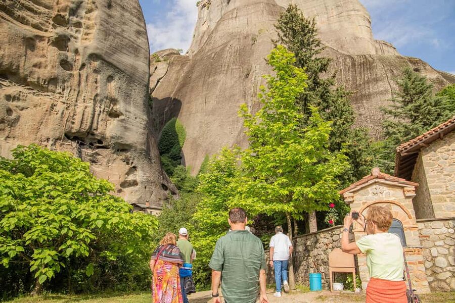 From Athens: Meteora Monasteries and Hermit Caves Tour - Meeting the coach across from Athens Railway Station