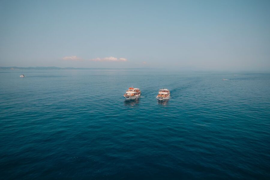 From Benitses/Lefkimmi: Blue Lagoon & Papanikolis Cruise - Papanikolis Cave, a photo stop with a dramatic setting