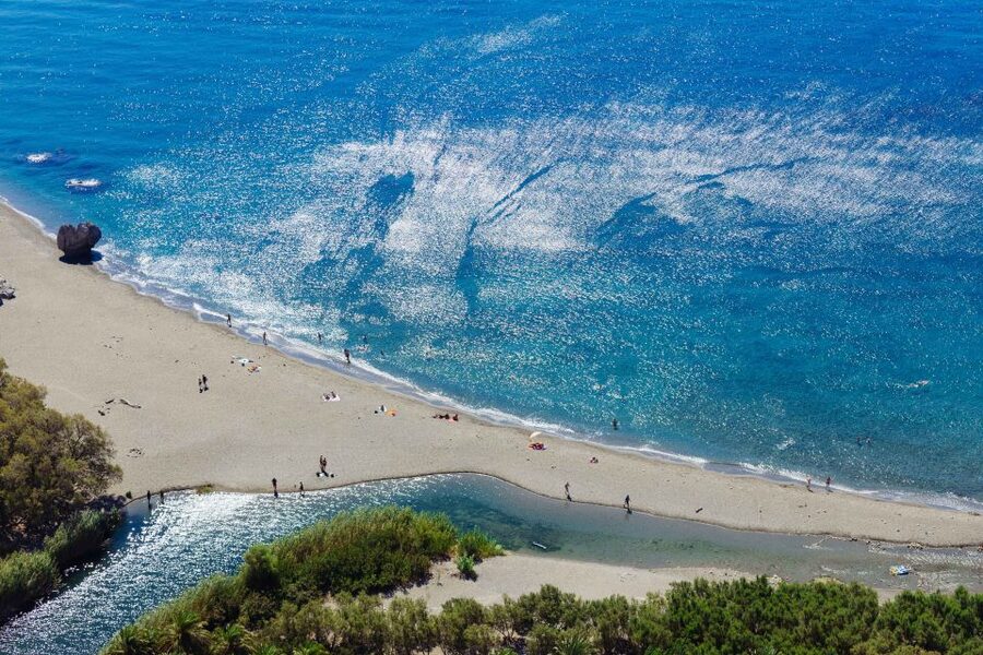 From Chania: Preveli Palm Beach Day Tour - Plakias gives you a proper lunch break