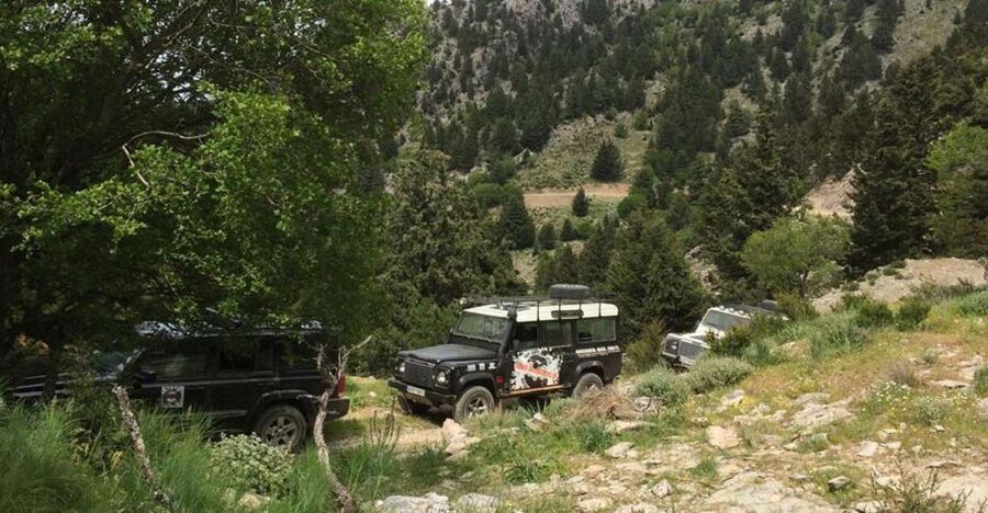From Chania: White Mountains Land Rover Safari - Reaching the mitato at 1,350 meters
