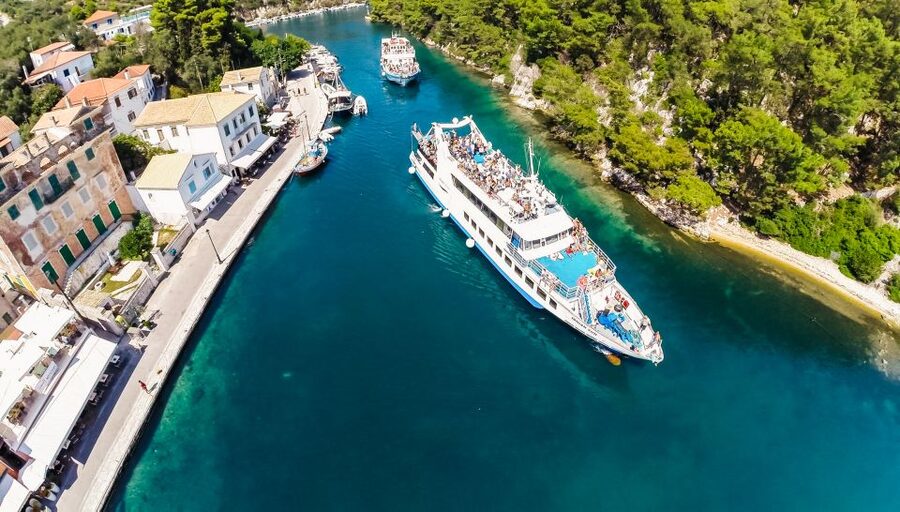 From Corfu: Day Cruise to Paxos, Antipaxos, and Blue Caves - Two hours in Gaios village