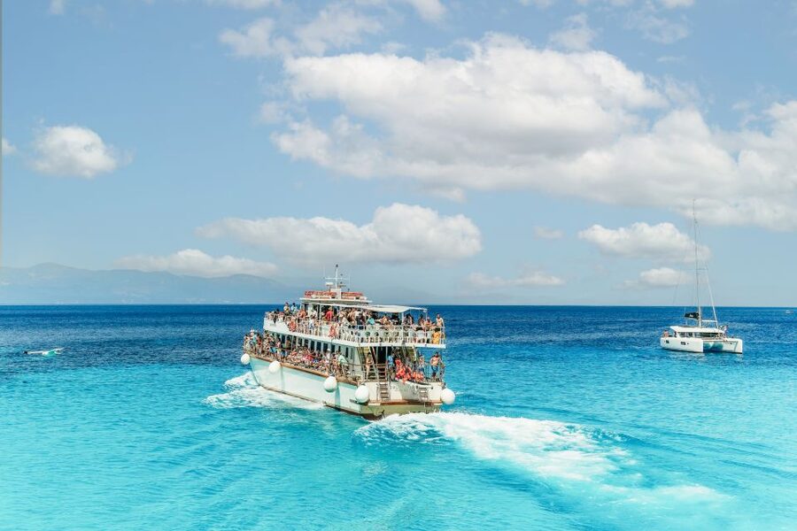 From Corfu Island: Antipaxos & Paxos Blue Caves Boat Cruise - Food, drinks, seating, and comfort