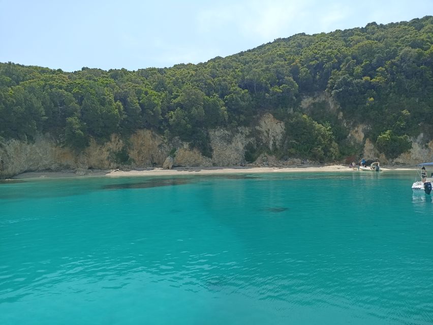 From Corfu Town: Syvota and Blue Lagoon Full-Day Boat Cruise - Two hours over the Ionian Sea