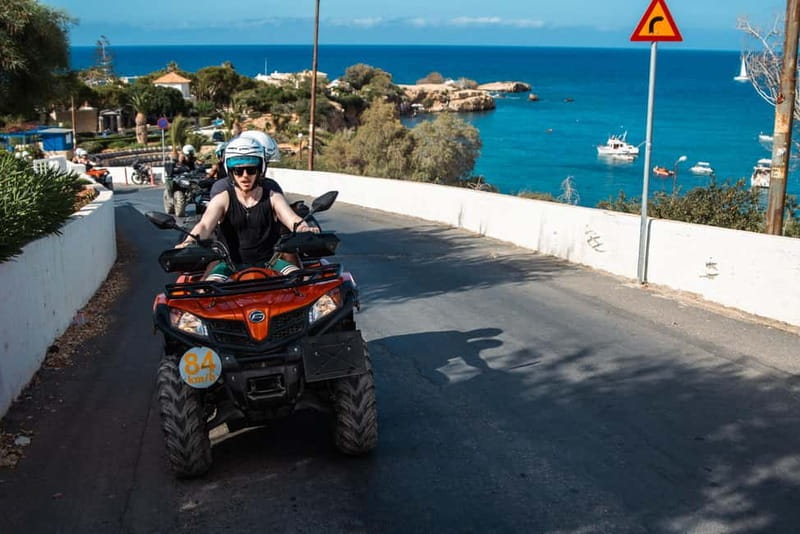 From Heraklion: Quad Safari Wild Crete Evening Tour - Coastal riding toward Skotino Cave