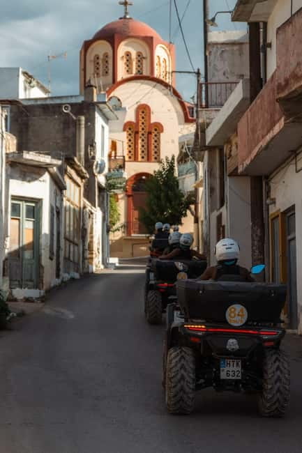 From Heraklion: Quad Safari Wild Crete Evening Tour - Ending near Aposelemis River and Aposelemi Beach