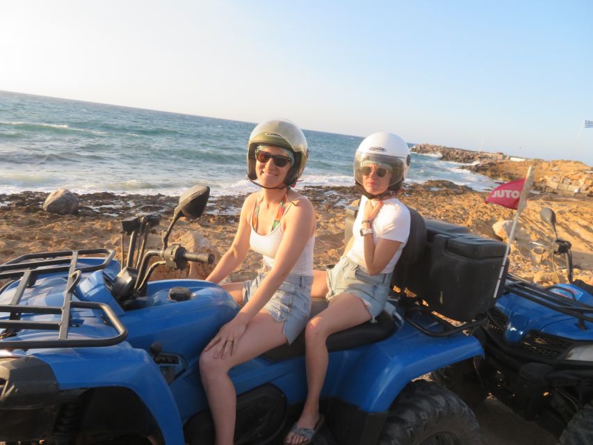 From Hersonissos/Malia: Guided Sunset Quad Safari - From resort pickup to Crete’s back roads