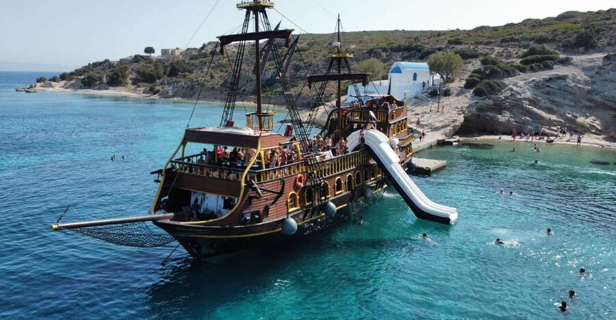 From Kos: 3-Island Pirate Cruise with Lunch and Waterslide - What this Kos boat trip is really like