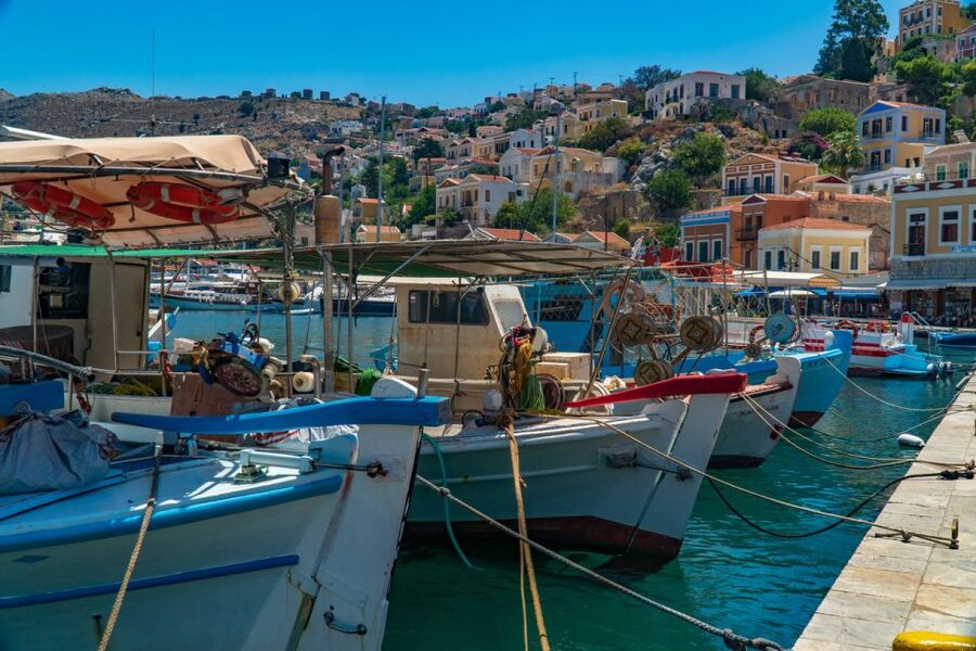From Lindos: Rhodes Old Town and Speedboat Trip to Symi - Symi harbor and three hours on the island