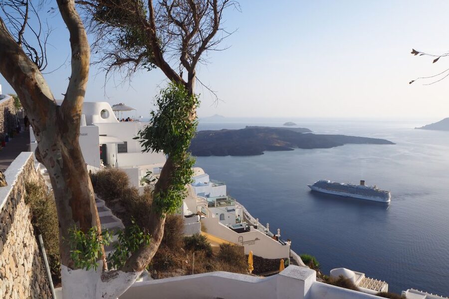 From Naxos: Full-Day Boat Trip to Santorini - The morning crossing from Naxos Town
