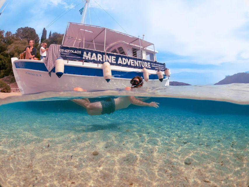 From Nidri: Marine Wildlife Cruise with Lunch and Swim Stops - Setting out along Lefkada’s east coast