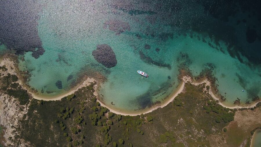 From Ouranoupoli: Blue Lagoon Two Island Cruise - Ammouliani Island, the market, and old village details