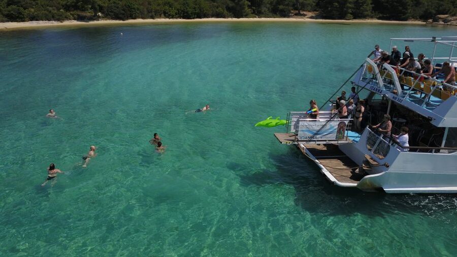 From Ouranoupoli: Blue Lagoon Two Island Cruise - What the $39.52 price really covers