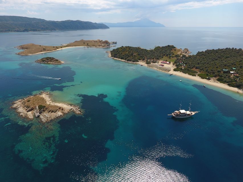 From Ouranoupoli: Blue Lagoon Two Island Cruise - Leaving Ouranoupoli Port with Athos Sea Cruises