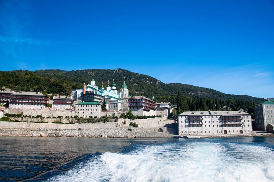 From Ouranoupolis: Cruise to Mount Athos Monasteries - A quiet moment near Saint Paul Monastery