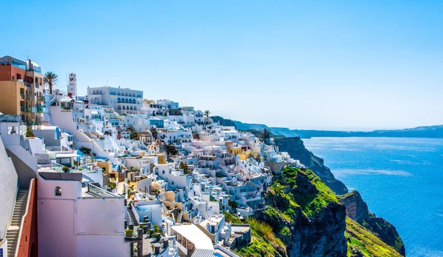 From Paros: Santorini Full-Day Boat Trip - The bus ride up to Fira