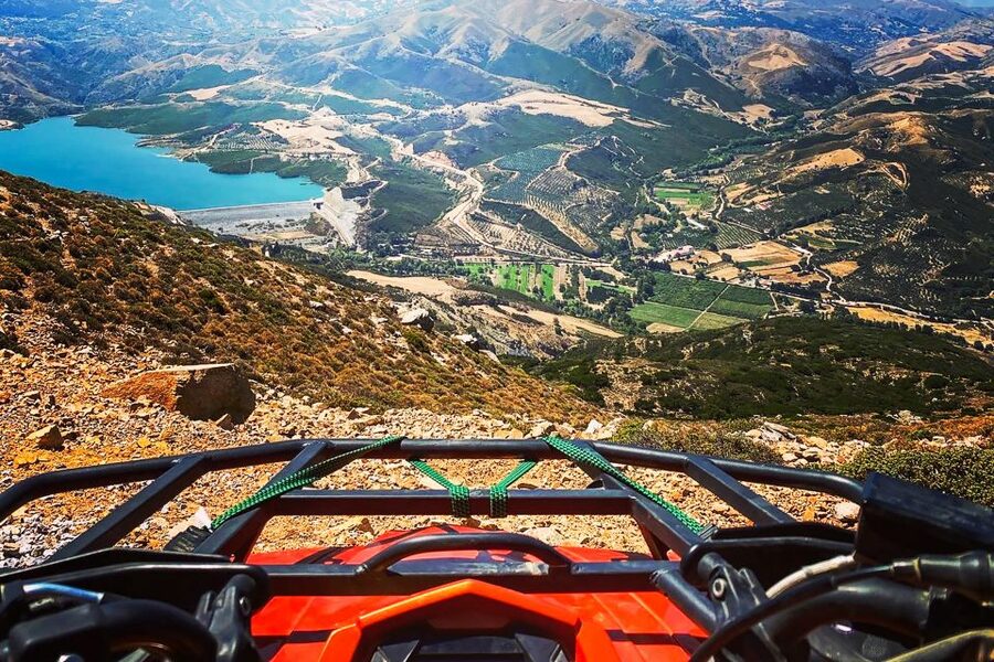 From Rethymno: Half-Day Quad Bike Safari - The traditional kafeneion and Café Gidospito