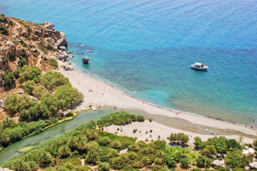 From Rethymno: Preveli Palm Beach and Kourtaliotiko Day Trip - Damnoni and the short boat across the Libyan Sea