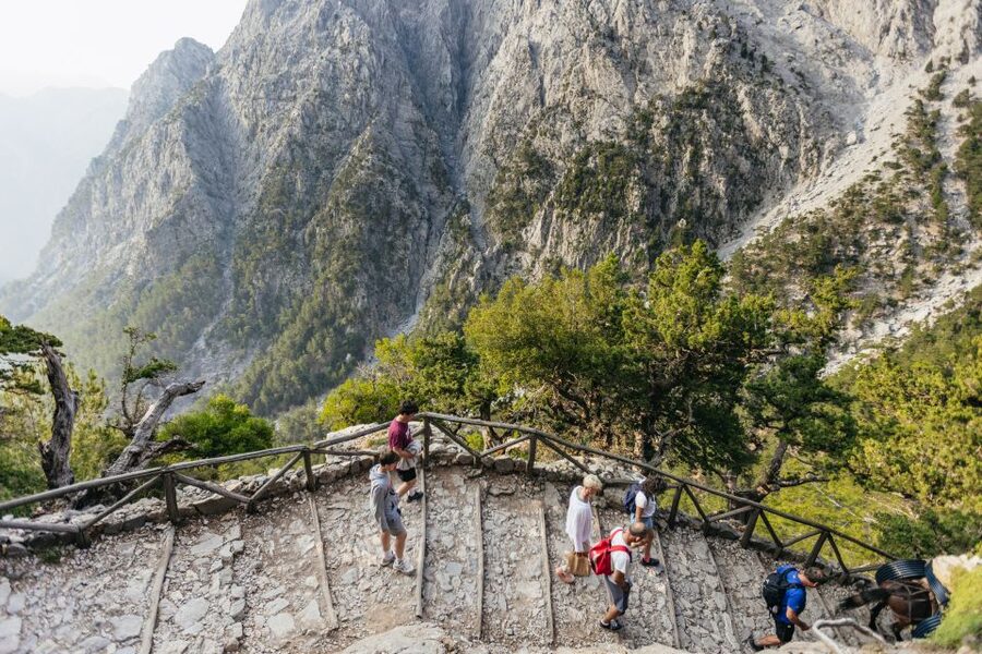 From Rethymno: Samaria Gorge Full-Day Trek, Pickup & Guide - Pickup from Rethymno and the White Mountain drive