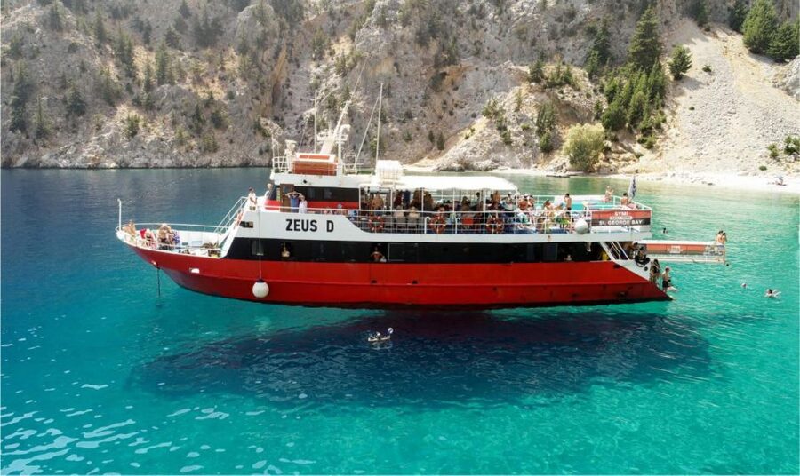 From Rhodes: Cruise to Symi Island and Saint George's Bay - Arriving at Gialos, Symi’s picture-perfect port