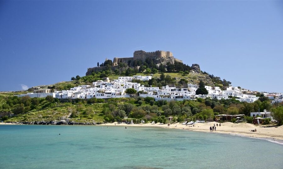 From Rhodes: Lindos Round-Trip Bus Transfer with Free Time - Whitewashed lanes, Panagia Church, and local shopping