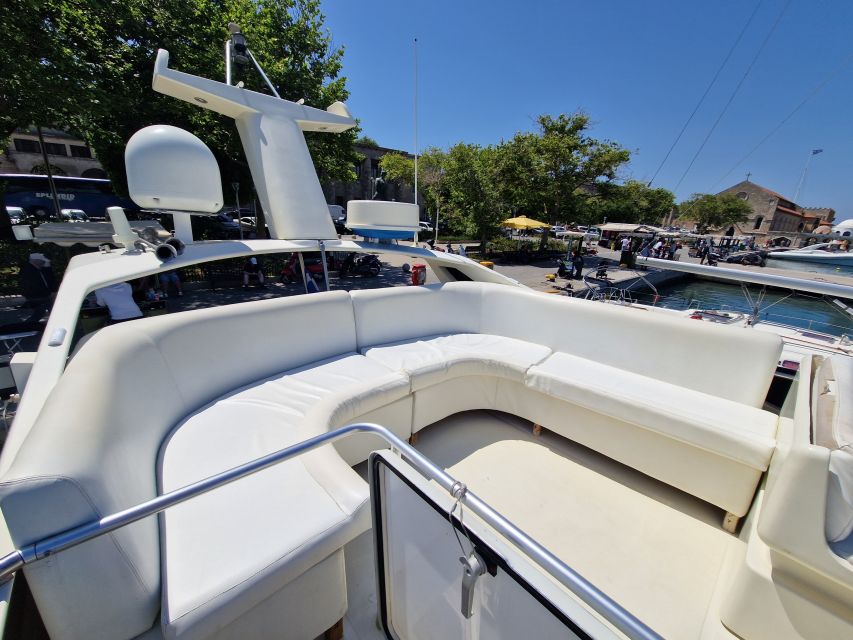 From Rhodes: Yacht Cruise to Lindos with Lunch and Drinks - St. Paul’s Bay, swim first and lunch next