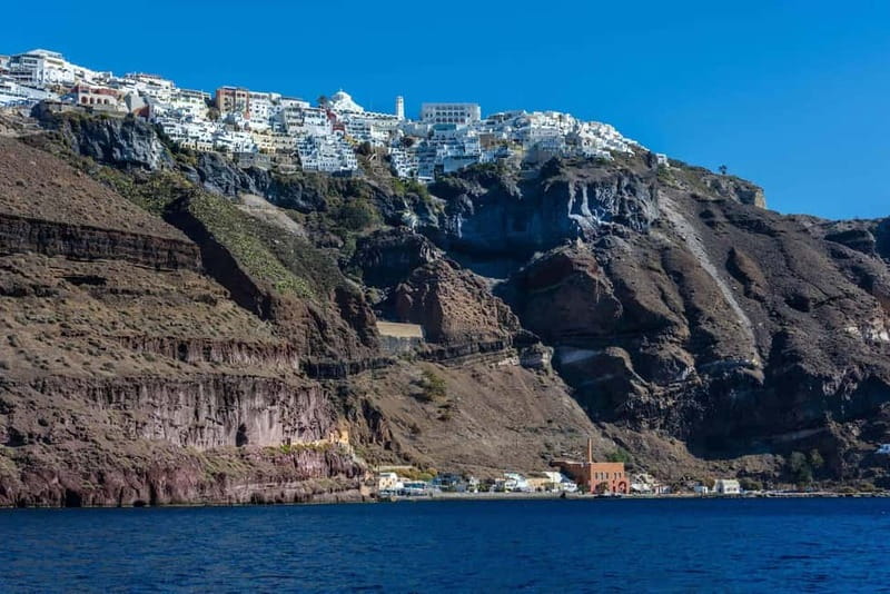 From Santorini: Volcano Cruise With Oia Sunset - Nea Kameni and the €5 volcano walk