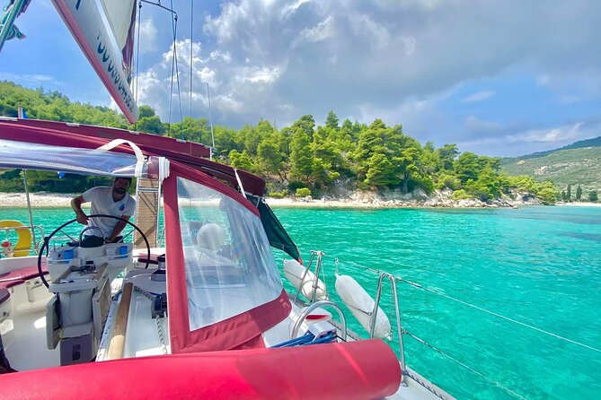 From Skopelos: Full-Day Sailing to Alonissos & Marine Park - Second stop: 90 minutes for lunch and SUP time