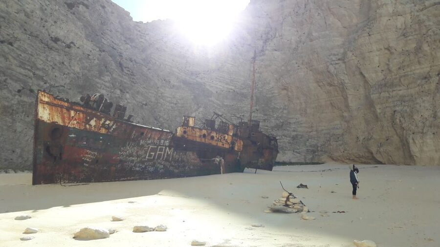 From St.Nikolaos: Boat Cruise to Navagio Beach & Blue Caves - Meeting at Orizodes Restaurant in St. Nikolaos