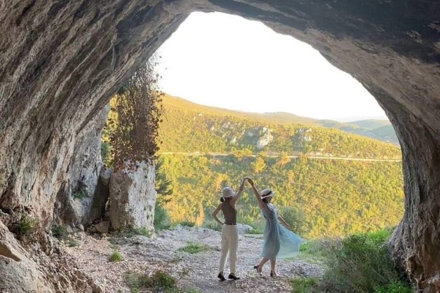 From Zakynthos: Sunset Tour to Agalas and Damianos Cave - Agalas Village and the twelve wells