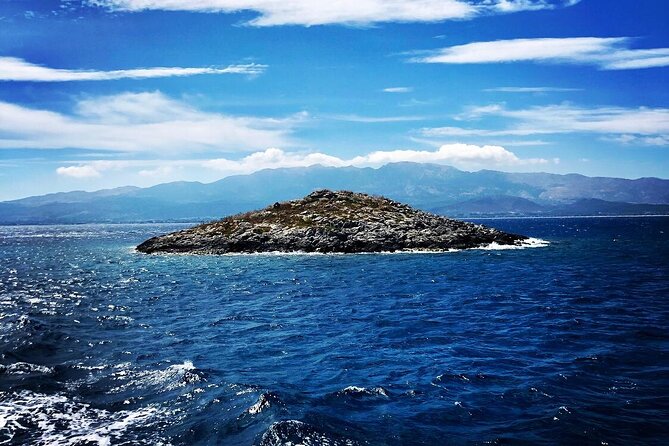 Full Day Boat Cruise to 3 Islands with optional pickup - Plati: the clearest swimming stop