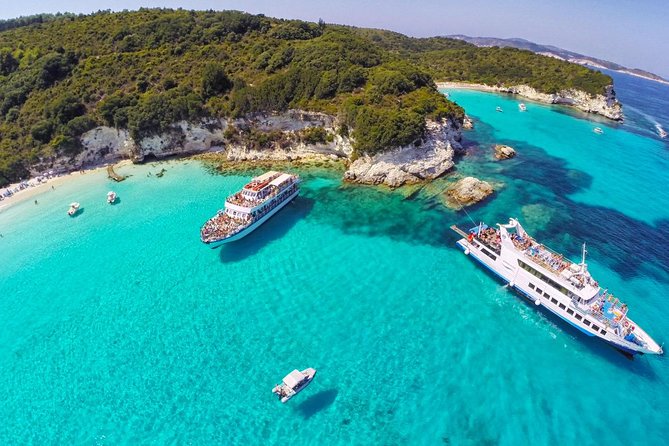 Full-Day Boat Tour of Paxos Antipaxos Blue Caves from Corfu - Paxos coast, white cliffs, and the Blue Caves