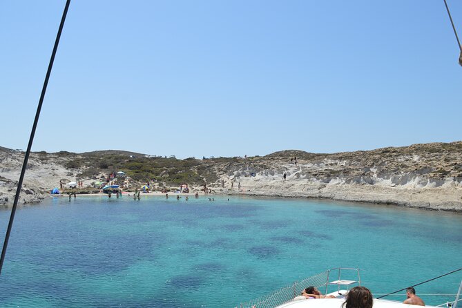 Full Day Catamaran Cruise in Paros - Tripiti sea cave on Paros