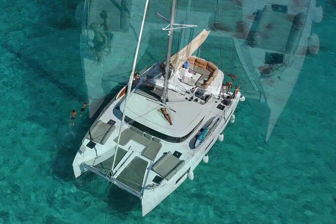 Full Day Catamaran Cruise in Paros - Farangas Beach and the southern coast