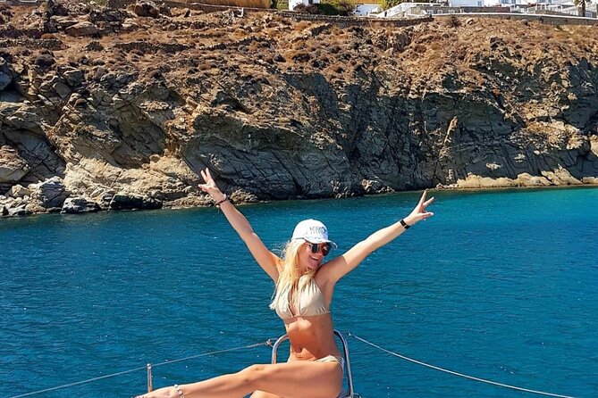 Full Day Discovering Mykonos Delos Renia Tour by Boat - Offshore swimming near Delos