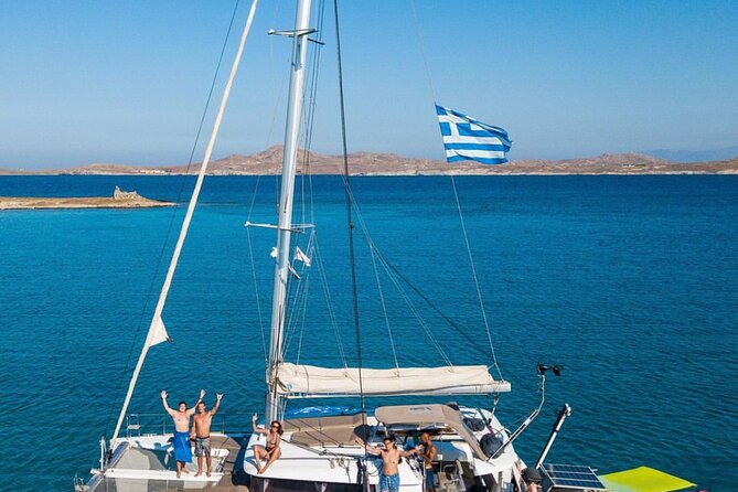 Full Day Discovering Mykonos Delos Renia Tour by Boat - Captain Dimitri, Mohammed, and the onboard service