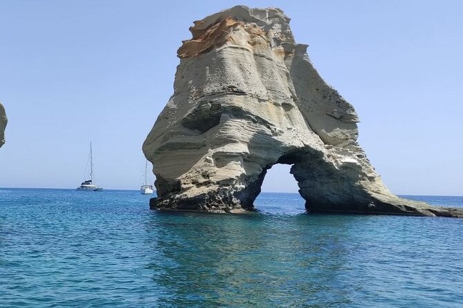 Full day sailing cruise on the West side of Milos island - What happens when the wind changes the route
