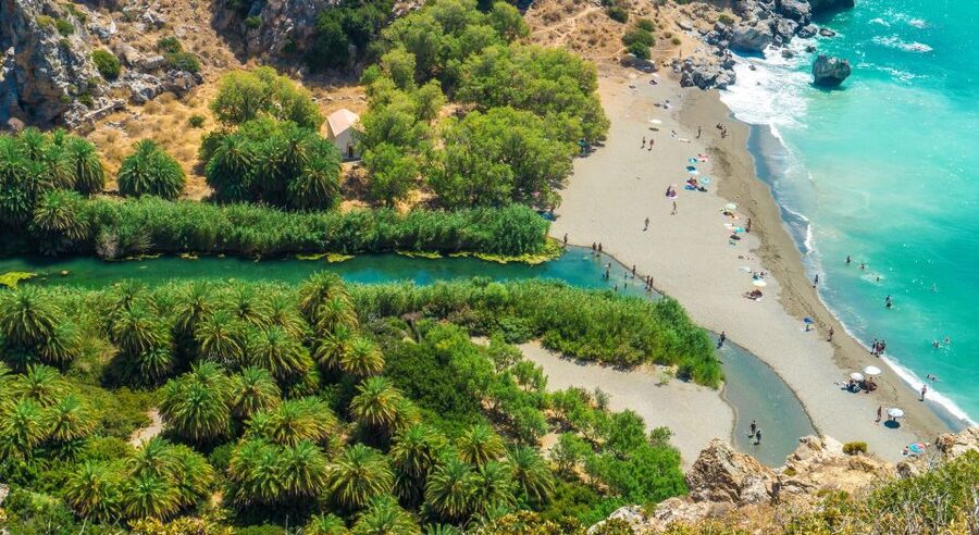 Georgioupolis: Preveli Palm Beach Day Trip by Bus and Boat - What the crowding means for your visit