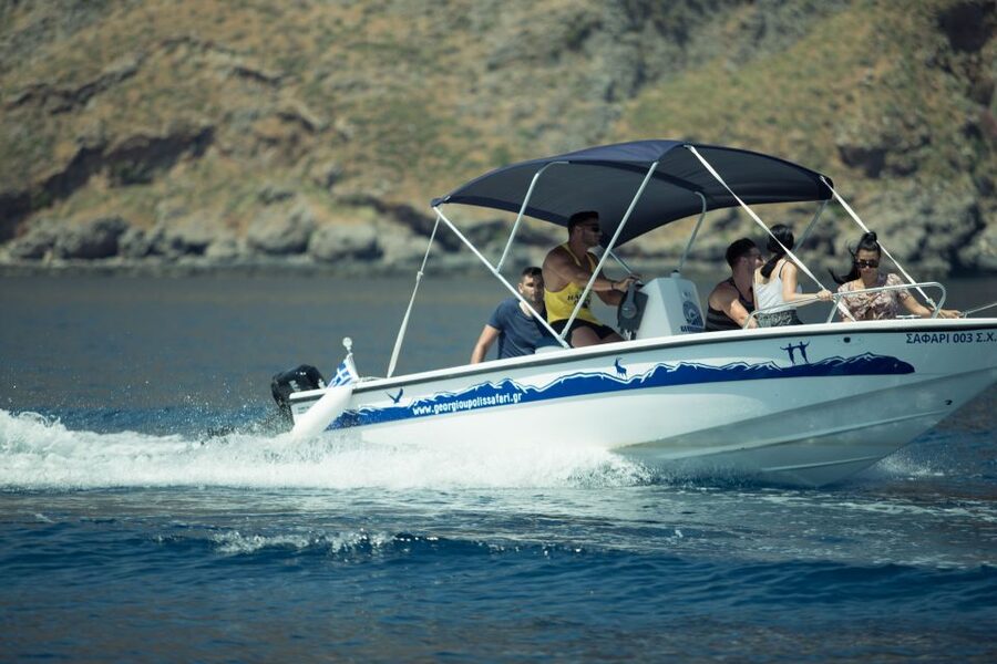 Georgioupolis: Rent a Boat Safari Sea Tour - The first stretch along Crete’s northern coast