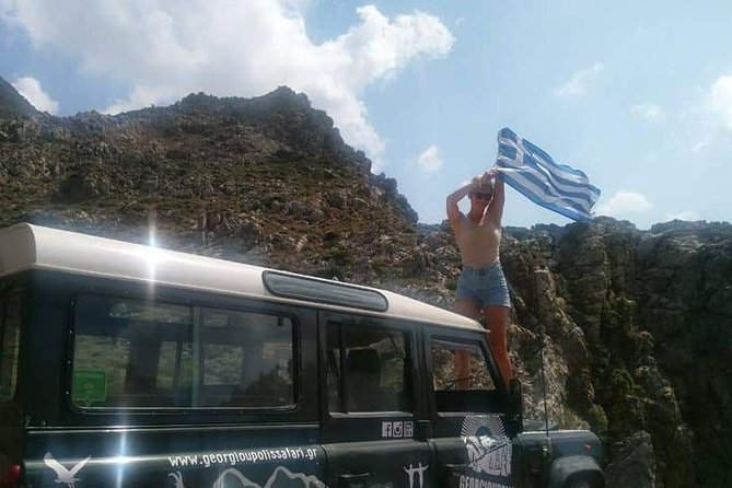 Georgioupolis Safari Off Road Tours Outdoor Activities Land Rover Defender - Lake Kournas and the myth that starts the day