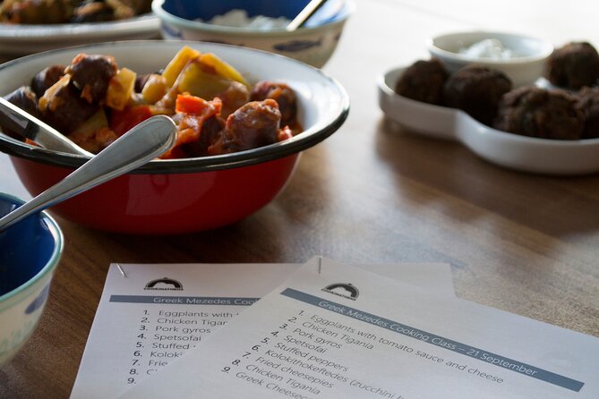Greek Meze Cooking class and dinner with an Acropolis view - Timing, group size, and booking value