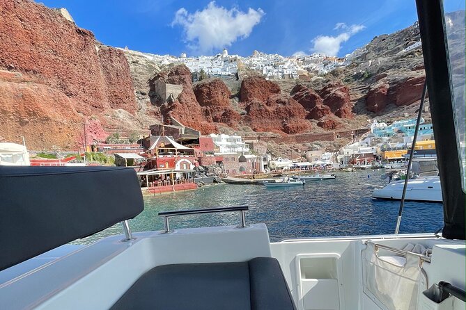 Half Day Premium Catamaran Cruise in Santorini including Oia - What the $193.49 price really includes